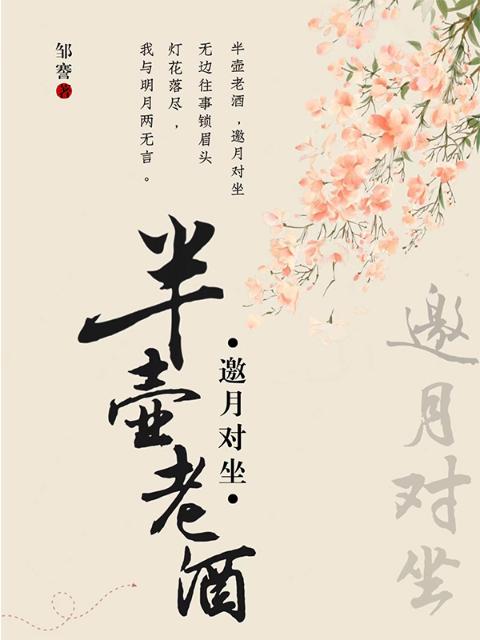 半壶老酒，邀月对坐