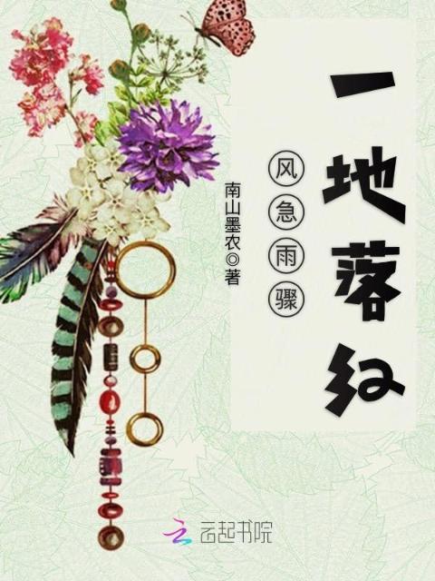 风急雨骤一地落红